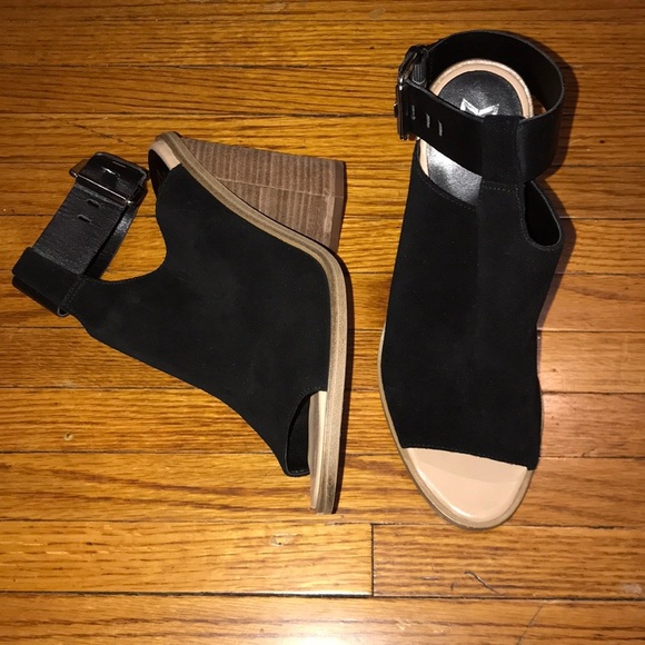 Marc Fisher LTD Black Ankle Strap Booties
